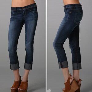 Citizens of Humanity Women's 31 Dani Cropped Straight Leg Jeans Medium blue crop